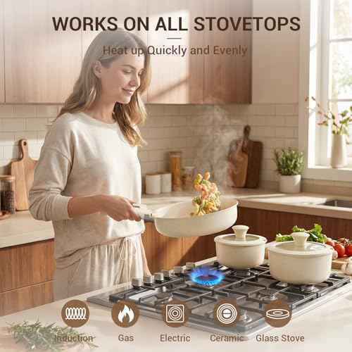 24pcs Ceramic Cookware Set