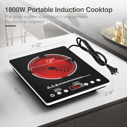 Single Burner Electric Cooktop 1800W