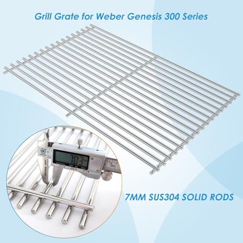 7528 7524 19.5" Grill Grates for Weber Genesis 300 Series Genesis E310 E320 E330 S310 S320 S330 EP310 EP320 EP330 for Weber Genesis 300 Grill Parts