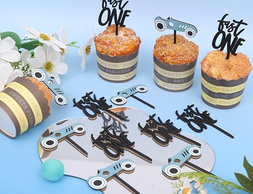 Wooden Race Car Cupcake Topper
