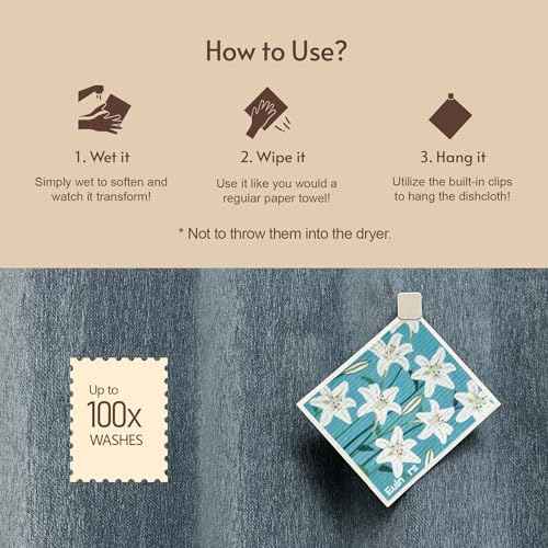 Swedish Dishcloths for Kitchen (8 Count)