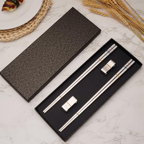 Stainless Steel Chopstick Gift Set (4 Count)