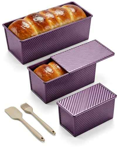 3 Piece Pullman Loaf Pan with Lid (3 Count)