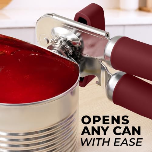 Stainless Steel Swing Open Manual Can Opener Comfortable Grip