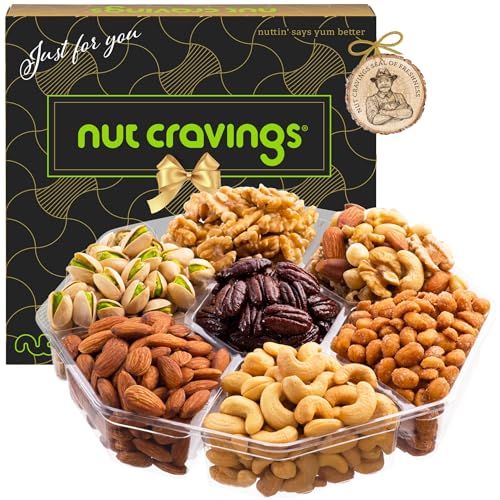 Mixed Nuts Gift Basket in Black Gold Box (32 Ounce)