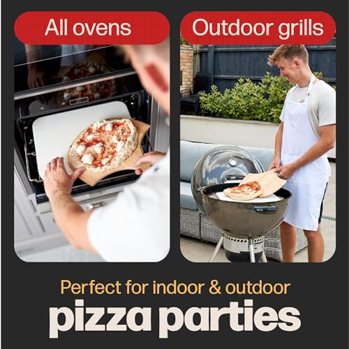 Rectangular Pizza Stone with Peel