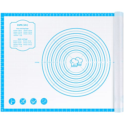 36"x24" Large Durable Silicone Baking Mat for Pastry and Bread