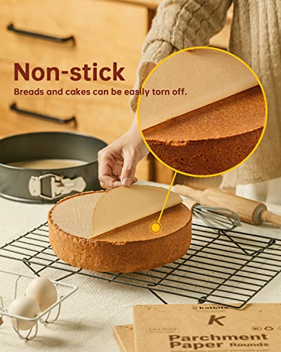 200Pcs 6 Inch Parchment Paper Rounds (200 Count)