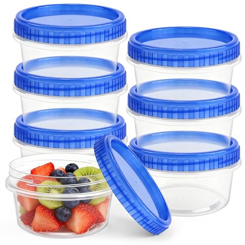 6 Pack Freezer Containers with Screw On Lids (6 Count)