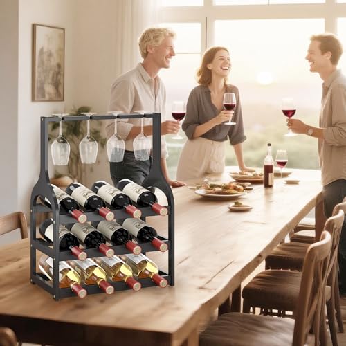 Bamboo Wine Rack Countertop
