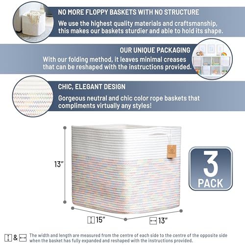 13x15x13 Kallax Storage Cubes Bins (3 Count)