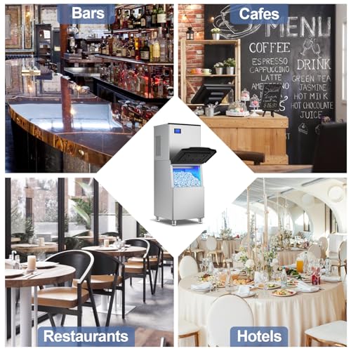 450 lbs High Output Commercial Ice Machine Freestanding Self