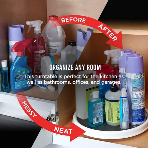 Basics Non Skid Pantry Cabinet Lazy Susan Turntable