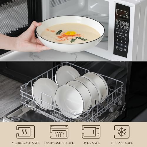 8.85" Large Pasta Bowls (6 Count)