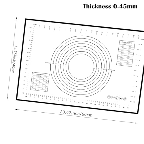 Dough Mat Silicone Baking Mats for Rolling Pastry