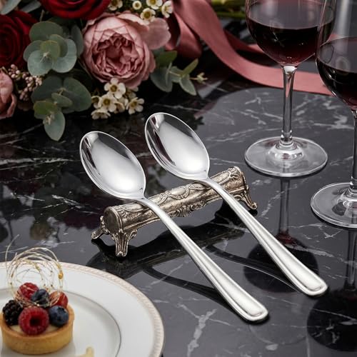 100 Pack Silver Plastic Spoons Disposable