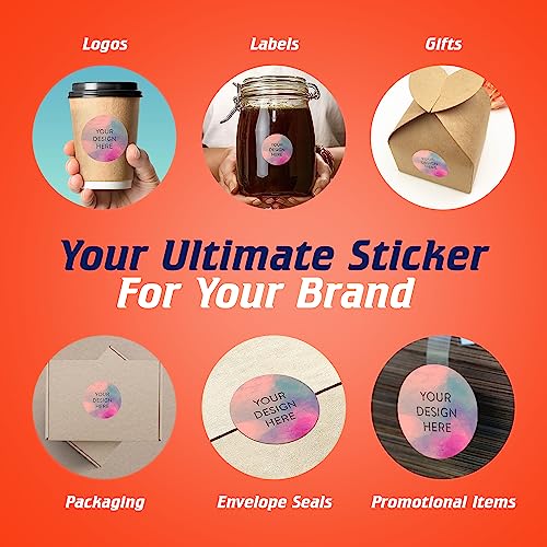 100 Custom Vinyl Stickers (100 Count)