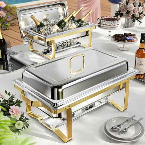 Chafing Dishes for Buffet 4 Pack (4 Count)