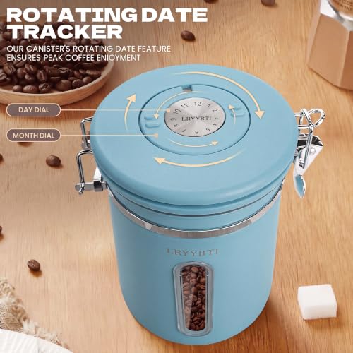 22 OZ Airtight Coffee Canister Stainless Steel (22 Count)