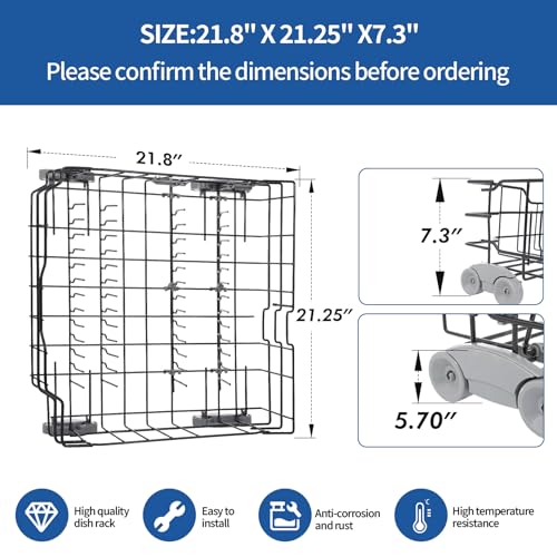 WD28X25960 Replacement Lower Dishwasher Rack Compatible with GE