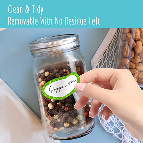 500 Removable Freezer Pantry Canning Labels (500 Count)