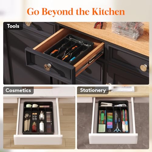Silverware Drawer Organizer Tray