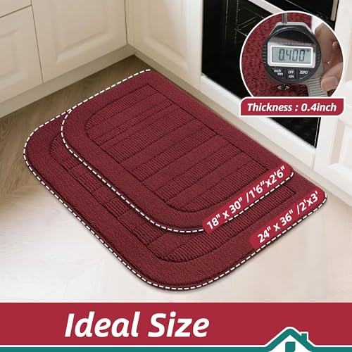 30x18 Inch Kitchen Rugs Non Slip Washable Kitchen Sink Rug