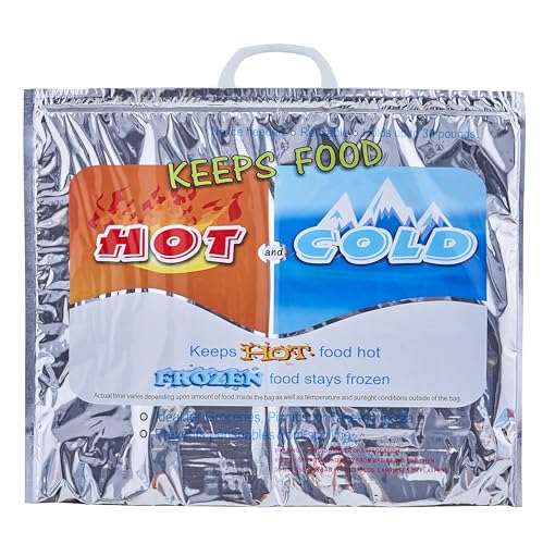 Hot and Cold Insulated Bags for Food Delivery (5 Count)