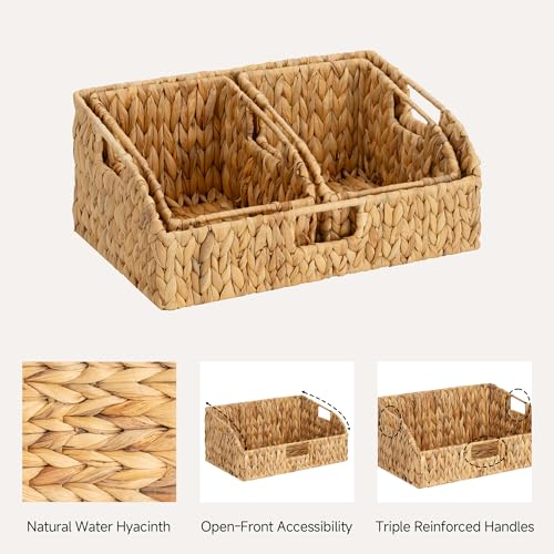 Water Hyacinth Basket Organizer (3 Count)
