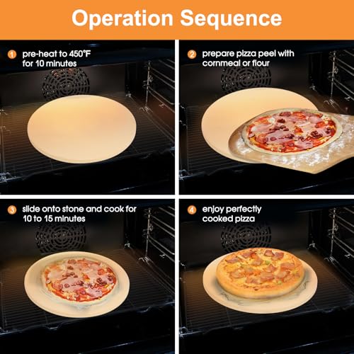 Small 12 inch Round Pizza Stone