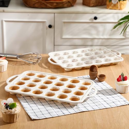 2 Silicone Muffin Pans with 200 Liners (2 Count)