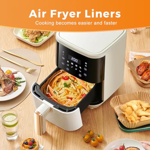 250 Pcs 9" Square Air Fryer Liners Disposable for 8 (125 Count)
