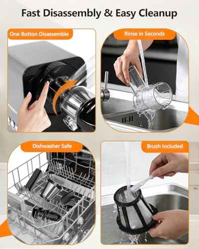 Cold Press Masticating Juicer 250W Slow Extractor for Whole Celery & Carort