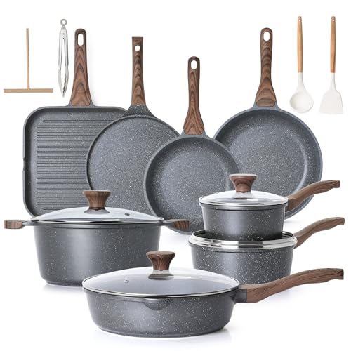 23 PCS Nonstick Granite Cookware Set