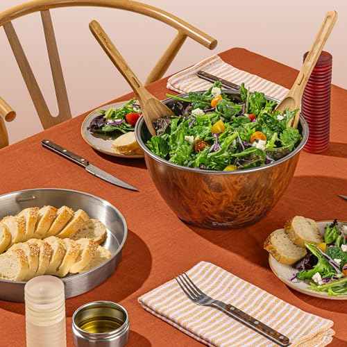 Stainless Steel Salad Bowl Kit XL 184oz