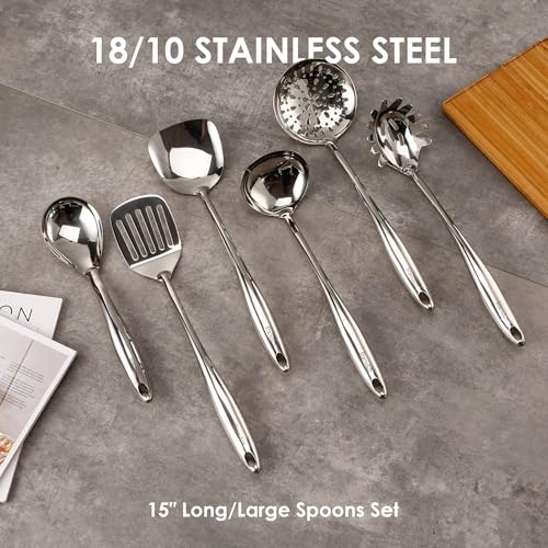 18 10 Stainless Steel Kitchen Utensils Set (9 Count)