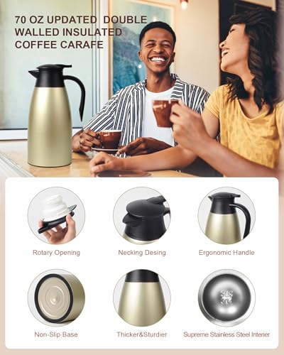 Updated 70 Oz Thermal Coffee Carafe