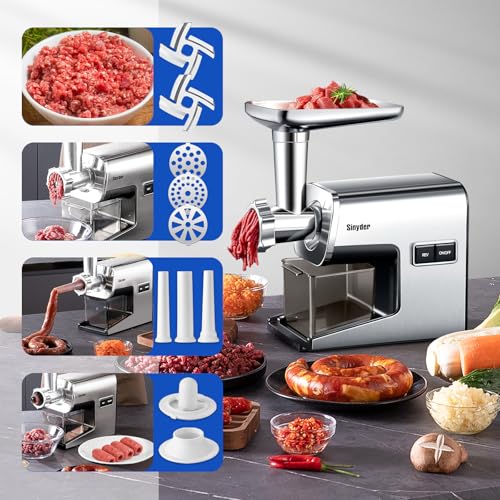 Electric Meat Grinder 3000W Max Stainless Steel Mincer