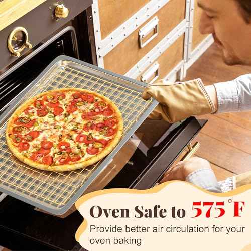 2 PCS Grid Wire Baking Cooling Racks