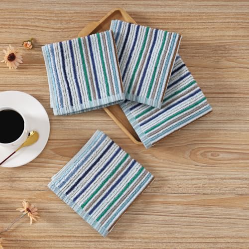 Kitchen Rags Dish Cloths for Washing Wiping Cleaning Towels (8 Count)