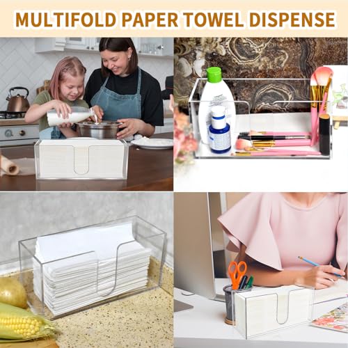 1 Pack Acrylic Paper Towel Holder
