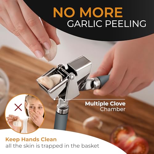 Garlic Press and Peeler Set
