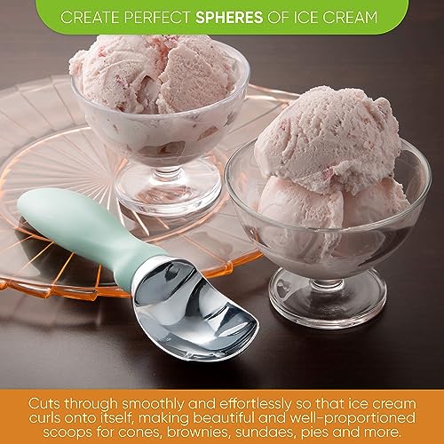Heavy Duty Metal Ice Cream Scoop for Kitchen (2 Count)