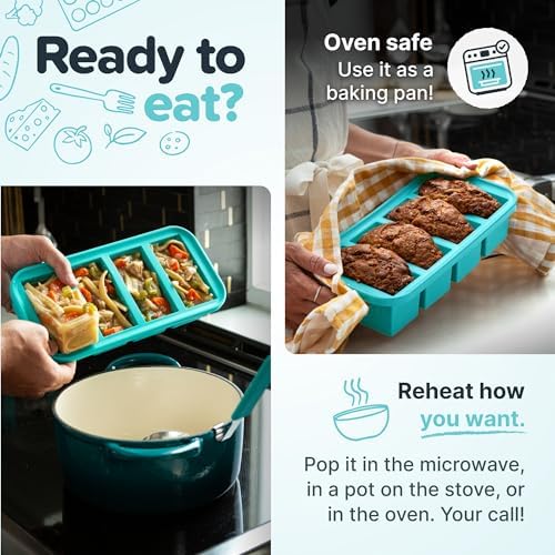 2 Tbsp Silicone Freezer Molds with Lids (2 Count)