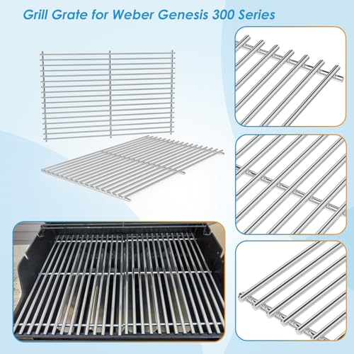 7528 7524 19.5" Grill Grates for Weber Genesis 300 Series Genesis E310 E320 E330 S310 S320 S330 EP310 EP320 EP330 for Weber Genesis 300 Grill Parts