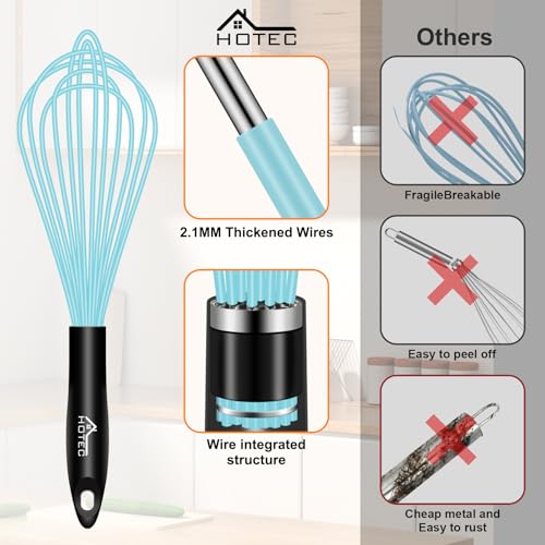 4 Pieces Silicone Whisks Set