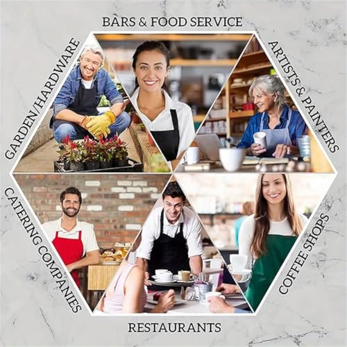 4 Pack Bib Chef Apron (4 Count)