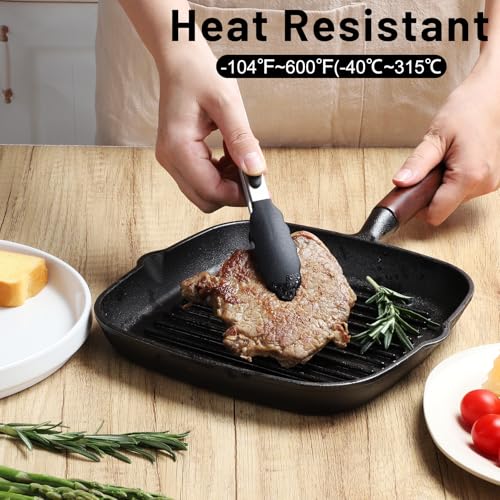 7 Inch Mini Silicone Kitchen Tongs