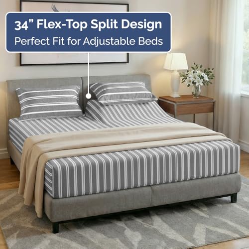 Flex Top Split Head King 4 Piece Sheet Set