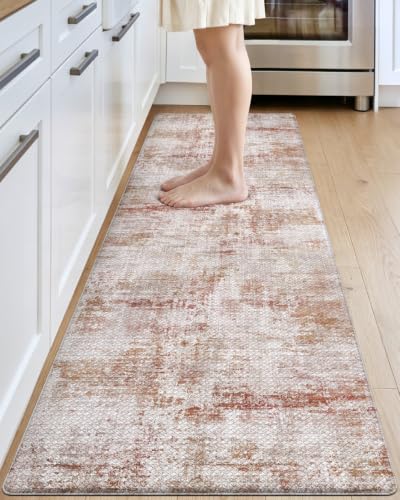 Kitchen Floor Mats Cushioned Anti Fatigue Runner Rug 23x59 Red